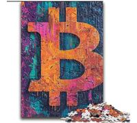 Rompecabezas para Adultos de 2000 Piezas, diseño de Grafiti Bitcoin, Ayuda a ejercitar el Cerebro, Juguetes adictivos para Cultivar la Paciencia, interacción Entre Padres e Hijos, 70x100cm