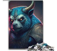Rompecabezas para Adultos de 2000 Piezas, diseño de Oso Toro blindado, antiestrés, desafío difícil, decoración única para el hogar y Regalos, 70x100cm
