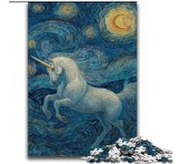 Rompecabezas para Adultos de 2000 Piezas, diseño de Unicornio Misterioso, Ideal para aliviar el estrés, Ideal para decoración del hogar, 70x100cm