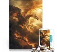 Rompecabezas para Adultos de 2000 Piezas Dragón mítico del Cielo Juguetes Juegos Educativos Antiestrés Regalo de cumpleaños 70x100cm