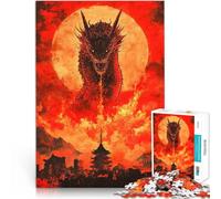Rompecabezas para Adultos de 2000 Piezas Dragón sobre el Paisaje Urbano desafío Educativo Regalos de cumpleaños, Regalos, Arte Mural 70x100cm