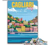 Rompecabezas para Adultos de 2000 Piezas en Cagliari, Italia, para Mayores de 14 años Un Juego desafiante como Regalo para Toda la Familia y Amigos 70x100cm