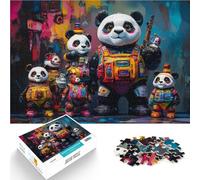 Rompecabezas para Adultos de 2000 Piezas Escuadrón Panda Competición de Velocidad de Manos Regalos para Amigos y Familiares 70x100cm