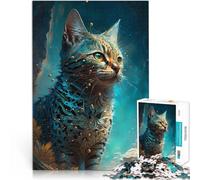 Rompecabezas para Adultos de 2000 Piezas “Gato de Bengala Encantador” Hecho de Papel，para Mayores de 14 años Juguetes para el Entretenimiento Familiar Regalo para cumpleaños。tamaño：70x100cm
