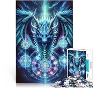 Rompecabezas para Adultos de 2000 Piezas Geometría Sagrada del Dragón Juegos Divertidos Cada Pieza es única: un desafiante y Divertido Juego Familiar 70x100cm