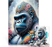 Rompecabezas para Adultos de 2000 Piezas Gorila de fantasía Matar el Tiempo en Vacaciones en casa para la decoración del hogar 70x100cm