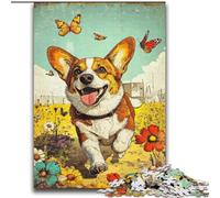 Rompecabezas para Adultos de 2000 Piezas Happy Corgi Que Ayuda a ejercitar el Cerebro Juguetes adictivos para Cultivar la Paciencia Interacción Entre Padres e Hijos 70x100cm