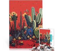 Rompecabezas para Adultos de 2000 Piezas Jardín de Cactus del Desierto Juguetes educativos Interacción Entre Padres e Hijos 70x100cm