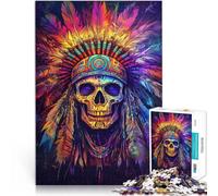 Rompecabezas para Adultos de 2000 Piezas Jefe Skull Hecho de Papel，para y a Partir de 14 años Diversión Familiar Gran Regalo para los Juegos。tamaño：70x100cm/27.5x39.3pulgada