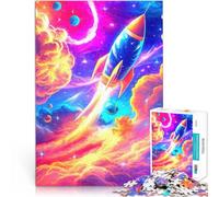 Rompecabezas para Adultos de 2000 Piezas Lanzamiento de un Cohete en el Espacio Juego de ingenio para la decoración del hogar 70x100cm