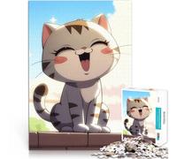 Rompecabezas para Adultos de 2000 Piezas Lindo Gato de Anime Juguetes para aliviar el estrés Toda la Familia. 70x100cm