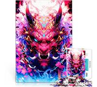 Rompecabezas para Adultos de 2000 Piezas Máscara del Diablo japonés Juegos educativos Actividades Divertidas en casa, Regalos de cumpleaños, Regalos de Viaje, 70x100cm