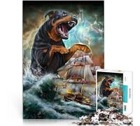 Rompecabezas para Adultos de 2000 Piezas Monstruo Rottweiler Kraken Hecho de cartón para Mayores de 14 años Hermoso Juego de diseñoHermoso Juego de diseño Una Obra de Arte tamaño:70x100cm