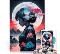 Rompecabezas para Adultos de 2000 Piezas Mujer Luna Japonesa Juguete Educativo Intelectual descompresor Lista de Deseos con Papá Noel 70x100cm
