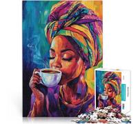 Rompecabezas para Adultos de 2000 Piezas Mujer Tomando café Juguetes de Juego para Regalo Familiar Regalo de Obra de Arte 70x100cm