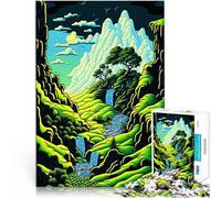 Rompecabezas para Adultos de 2000 Piezas Paisaje de fantasía Reducción del estrés Interesante Interacción Entre Padres e Hijos 70x100cm