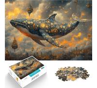 Rompecabezas para Adultos de 2000 Piezas “Pintura Abstracta Ballena” Hecho de Papel,para Mayores de 14 años Juegos Familiares Regalos difíciles y difíciles para Mujeres y Hombres。tamaño:70x100cm