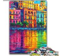 Rompecabezas para Adultos de 2000 Piezas, Pintura de la Costa de Nápoles, Italia, para Mayores de 14 años, Juegos educativos para Adultos y Adolescentes, Obra de Arte de Regalo, 70x100cm