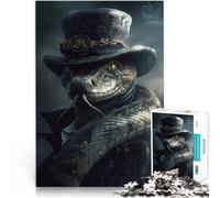 Rompecabezas para Adultos de 2000 Piezas Serpiente Steampunk Oscura Juego Intelectual de Juguete Cumpleaños 70x100cm