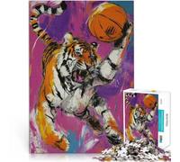 Rompecabezas para Adultos de 2000 Piezas Tiger Dunk Juego Familiar para aliviar el estrés: desafío difícil Ideas de Regalos 70x100cm