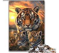 Rompecabezas para Adultos de 2000 Piezas: Tigre en la Pradera Juego desafiante para Disfrutar en Familia con Piezas de Formas aleatorias Que se entrelazan por Completo 70x100cm