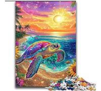 Rompecabezas para Adultos de 2000 Piezas, Tortuga de Colores, para Mayores de 14 años, Juegos educativos para Adultos y Adolescentes, Obra de Arte, Regalo, 70x100cm