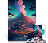 Rompecabezas para Adultos de 2000 Piezas Una casa en un Paisaje Relajado Juegos de relajación Trato como Regalo para Toda la Familia 70x100cm