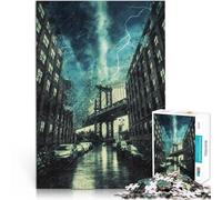 Rompecabezas para Adultos de 2000 Piezas Viajes de Terror por Nueva York Juego práctico Actividades Divertidas en casa, Regalos de cumpleaños, Regalos de Viaje, 70x100cm