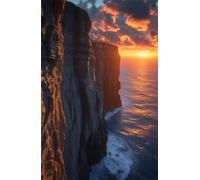 Rompecabezas para Adultos de 4000 Piezas | Acantilado Puesta Sol Océano | Puzzle Terapéutico de Estimulación Mental y Desconexión Digital, Encaje, Idea de Regalo, 141x87 cm