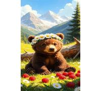 Rompecabezas para Adultos de 70 Piezas | Margarita Oso Fruta | Puzzle Terapéutico de Estimulación Mental y Desconexión Digital, Encaje, Idea de Regalo, 20x15 cm