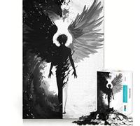 Rompecabezas para Adultos de ángeles y Demonios,1000 Piezas,Juego de Memoria Mental,Corte de Alta precisión,Manualidades,Tiempo de Tranquilidad,Ejercicio Mental en casa (50x75cm)