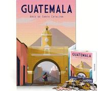 Rompecabezas para Adultos de Antigua Guatemala, 1000 Piezas, desafío Mental, Entretenimiento Tranquilo, Corte preciso, (50x75cm)