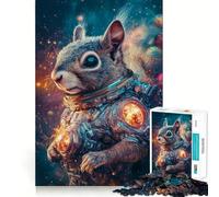 Rompecabezas para Adultos de Ardilla Astronauta, 1000 Piezas, Juego de ingenio, pasatiempo para el hogar, Imagen para armar, Regalo Memorable 38x26cm