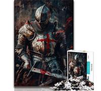 Rompecabezas para Adultos de Caballeros Medievales 1000 Piezas Juguetes educativos Juguetes antiestrés Lista de Deseos con Papá Noel 50x75cm