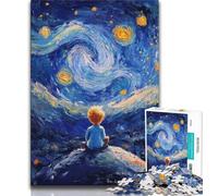 Rompecabezas para Adultos de El Principito del Cielo Nocturno 1000 Piezas Ideal para Regalar a Toda la Familia (50x75cm)