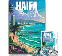 Rompecabezas para Adultos de Haifa, Israel, 1000 Piezas, Juguete Educativo Intelectual descompresor, Regalo de Amigo Secreto, 26x38cm