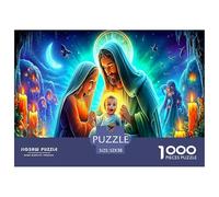 Rompecabezas para Adultos de Jesús con niños: María José y el Niño Jesús para Toda la Familia, Mujeres, Hombres, 52 x 38 cm (1000 Piezas)