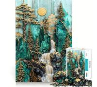 Rompecabezas para Adultos de Las cataratas Kintsugi de Yosemite,1000 Piezas,Juego de Memoria Mental,Corte de Alta precisión,Manualidades,Tiempo de Tranquilidad,Ejercicio Mental en casa (38x52cm)