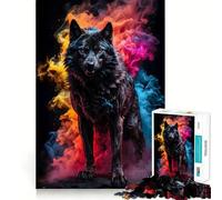 Rompecabezas para Adultos de Lobo y Hombre Lobo,1000 Piezas,para desarrollar la Memoria,Divertido,Estable,sin Piezas Que se muevan,Compacto,Ideal para Jugar en Familia (50x75cm)