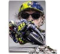 Rompecabezas para Adultos de MotoGP 1000 Piezas, Apto para Mayores de 14 años Desafiante, Divertido y Divertido Gran Regalo 26x38cm