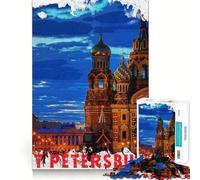Rompecabezas para Adultos de San Petersburgo, 1000 Piezas, Rompecabezas para ejercitar la Mente, pasatiempo para el hogar, Montaje de imágenes, Regalo Memorable 38x52cm