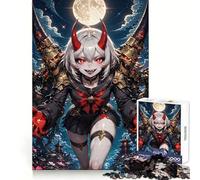 Rompecabezas para Adultos de una Chica Demonio de Anime con Guardianes Dorados, 1000 Piezas, Ejercicio Inteligente, Tiempo de Descanso Relajante, Bordes precisos, Regalo navideño (50x75cm)