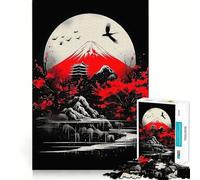 Rompecabezas para Adultos del mítico Monte Fuji, 1000 Piezas, Juguete para ejercitar la Mente, Alivio del estrés, diseño para armar, Regalo Encantador (38x26cm)