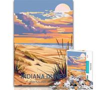 Rompecabezas para Adultos del Parque Nacional Indiana Dunes de 1000 Piezas, Ideal para Adolescentes y Adultos, Juegos educativos, decoración del hogar y Regalos para Toda la Familia, 26x38cm