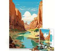 Rompecabezas para Adultos del Parque Nacional Zion,1000 Piezas,Juego de Entrenamiento cognitivo,Encaje Huecos,Actividad Relajante para la Mente (50x75cm)