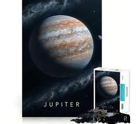 Rompecabezas para Adultos del Planeta Júpiter en el Espacio, 1000 Piezas, Juguete para ejercitar la Mente, Ideal para Relajarse y armar una Imagen, Regalo artístico (38x26cm)