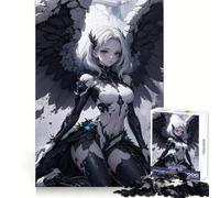 Rompecabezas para Adultos Diablo Blanco y Ángel de 1000 Piezas Desarrolla la Capacidad analítica, es Ideal para Relajarse y divertirse Invierno (38x52cm)