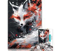 Rompecabezas para Adultos Dios de los Zorros, 1000 Piezas, para Adultos y Adolescentes, Juguetes educativos, Juegos antiestrés, decoración única para el hogar y Regalos, 26x38cm