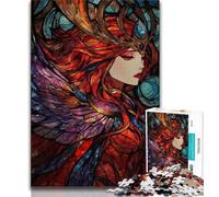 Rompecabezas para Adultos: Diosa de Las vidrieras 1000 Piezas para Adultos y Adolescentes para un Juego Educativo desafío colección de Artistas Bellas Artes 38x26cm