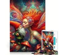 Rompecabezas para Adultos El Beso de una hechicera de 1000 Piezas Juego de Entrenamiento cognitivo con Encaje, Huecos Actividad Relajante para la Mente (50x75cm)